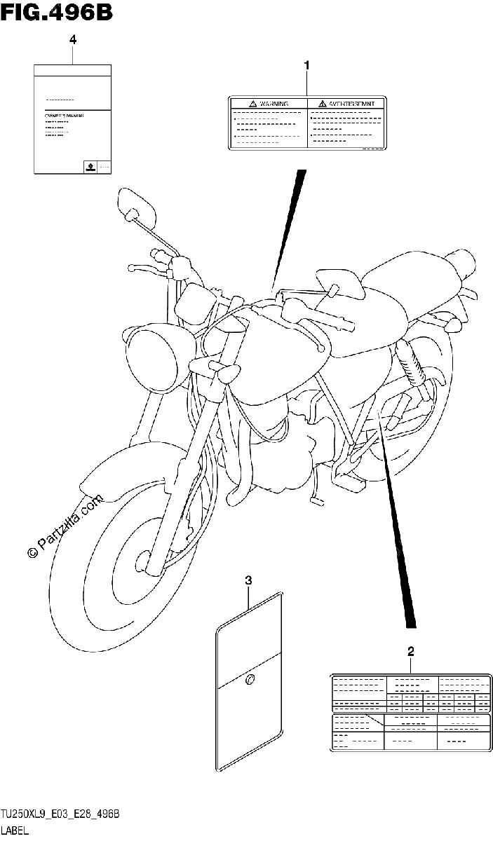 Diagrama de 496B LABEL TU250XL9 E28