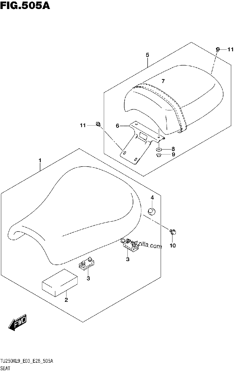 Diagrama de 505A SEAT