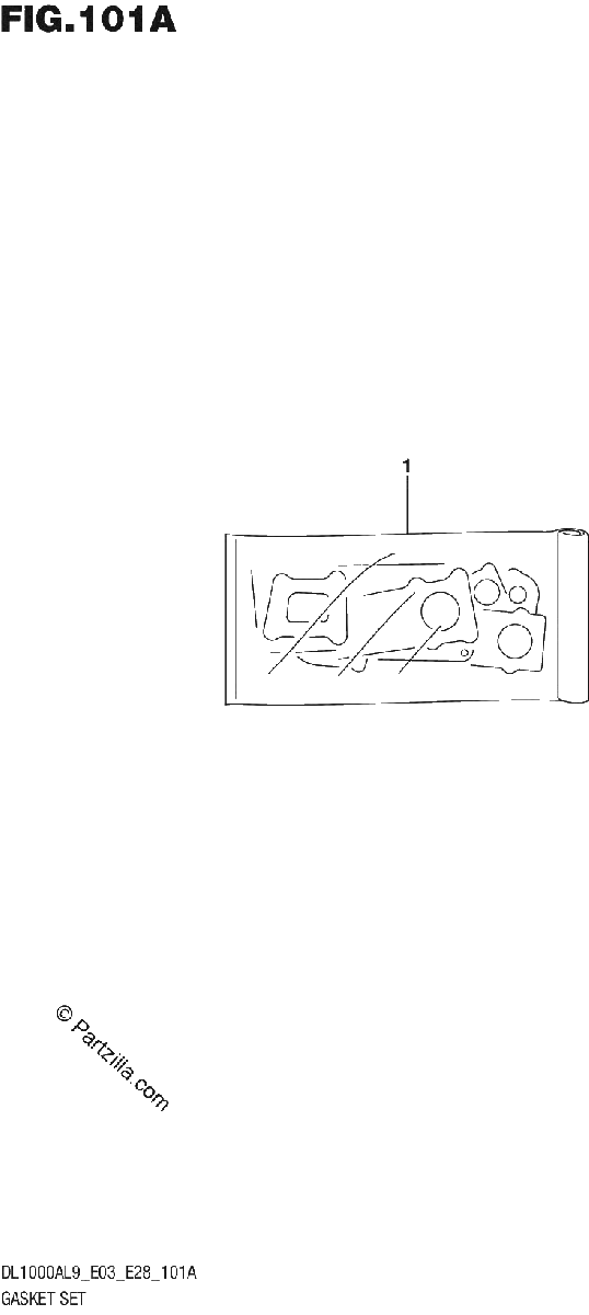 Diagrama de 101A GASKET SET