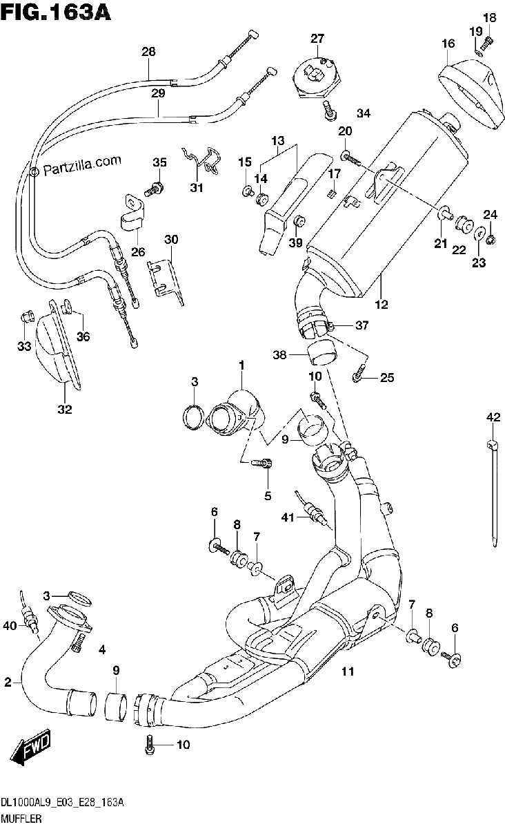 Diagrama de 163A MUFFLER