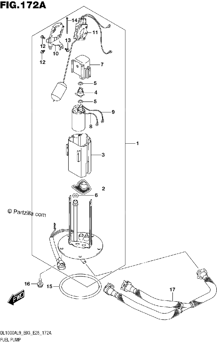 Diagrama de 172A FUEL PUMP