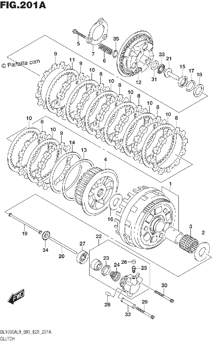 Diagrama de 201A CLUTCH