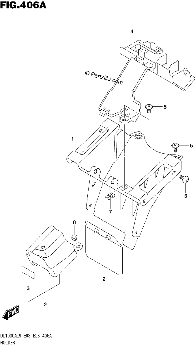 Diagrama de 406A HOLDER