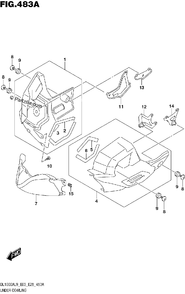 Diagrama de 483A UNDER COWLING