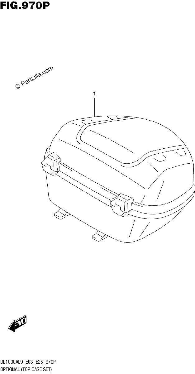 Diagrama de 970P OPTIONAL TOP CASE SET