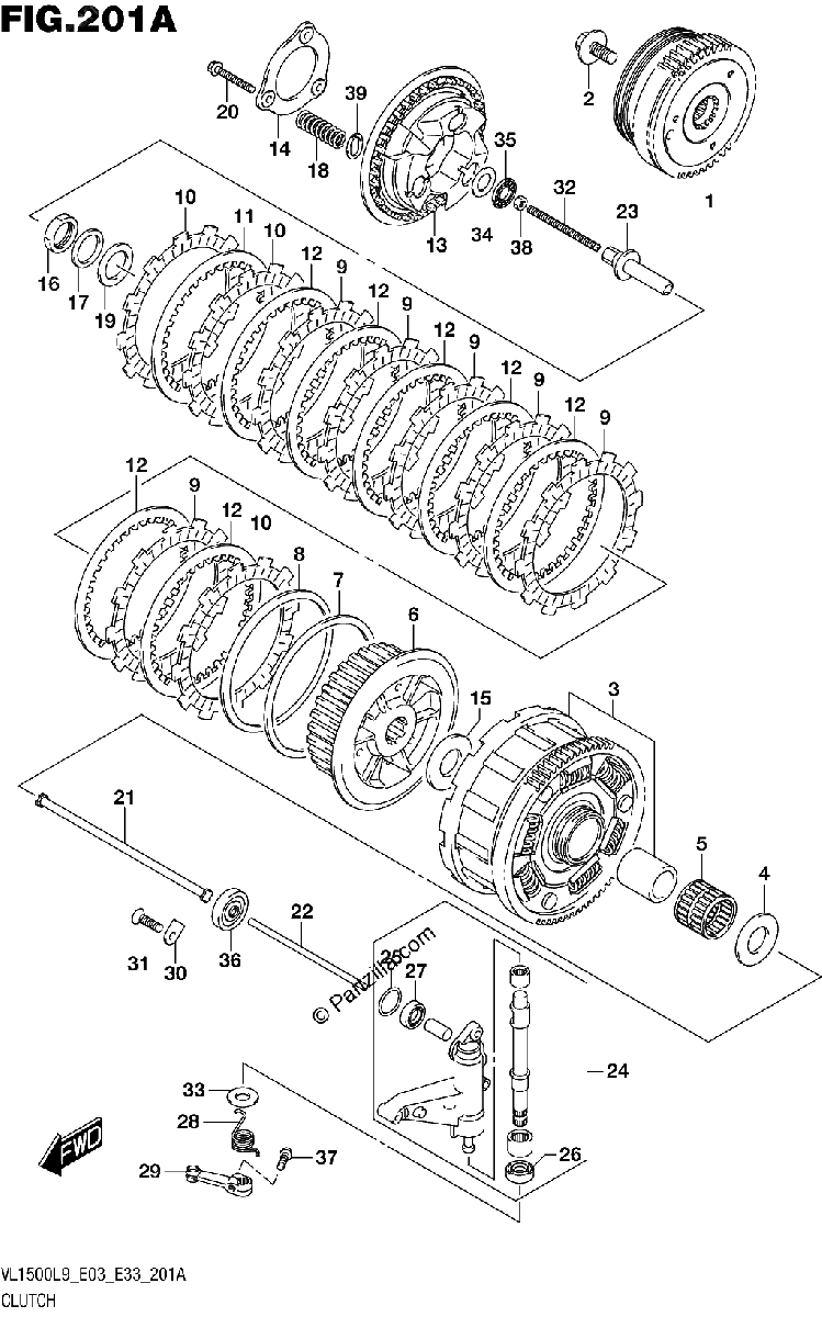 Diagrama de 201A CLUTCH