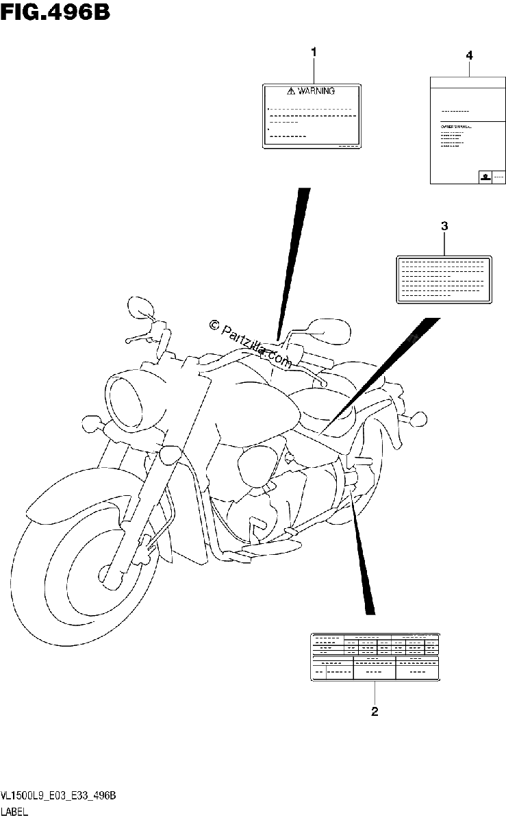Diagrama de 496B LABEL VL1500BL9 E33