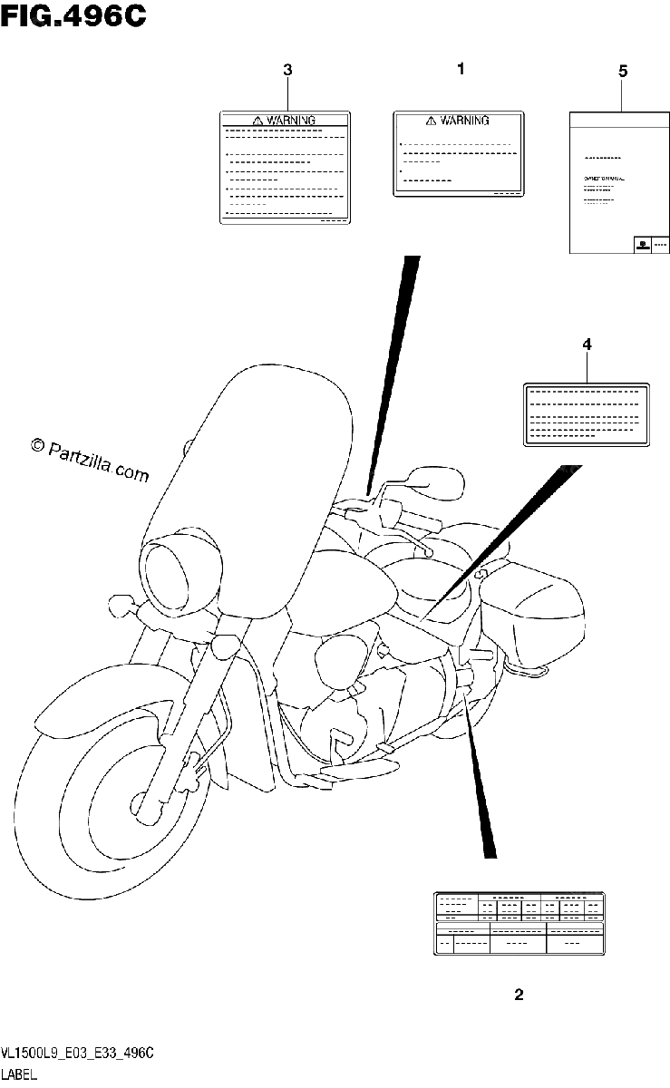 Diagrama de 496C LABEL VL1500TL9 E03