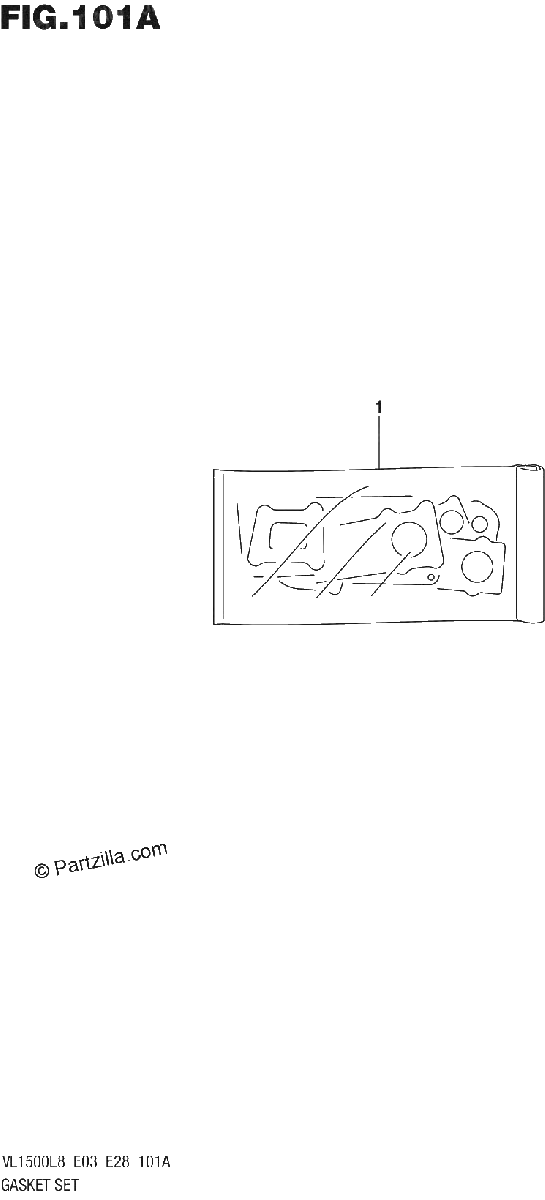 Diagrama de 101A GASKET SET