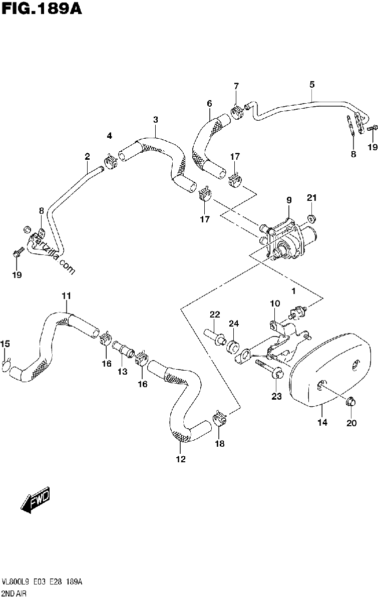 Diagrama de 189A 2ND AIR