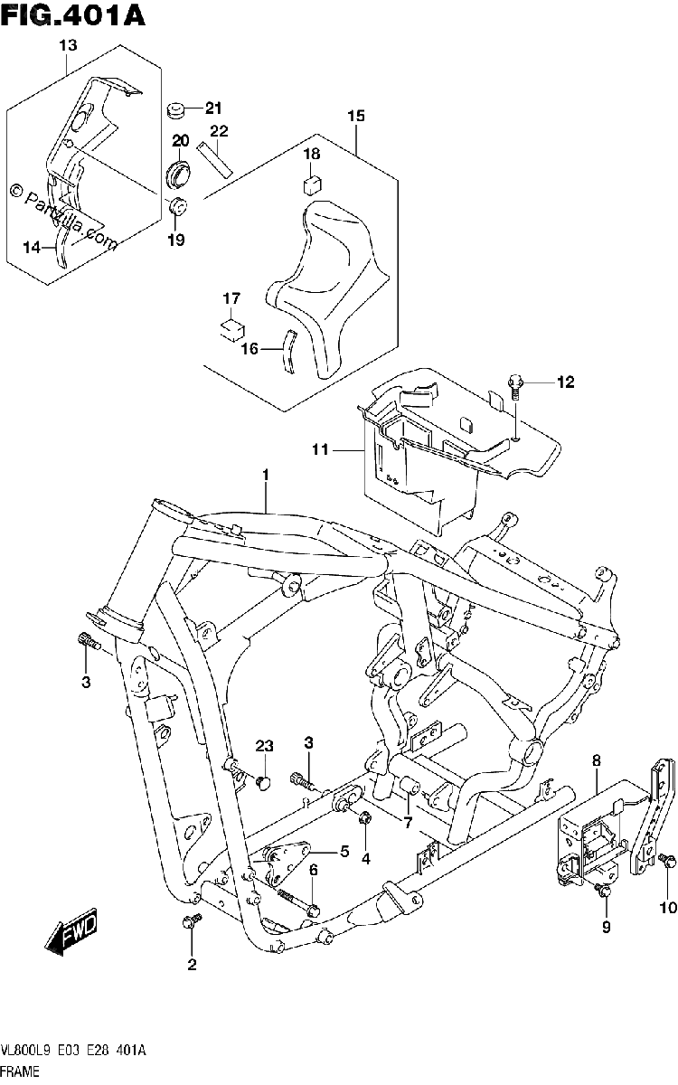 Diagrama de 401A FRAME