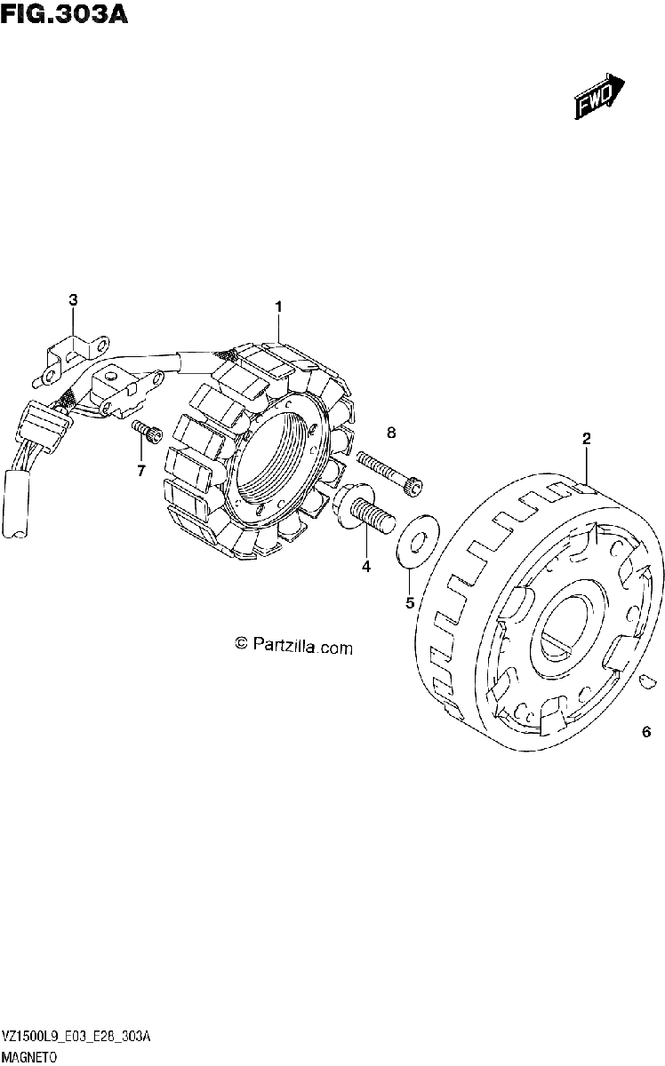 Diagrama de 303A MAGNETO