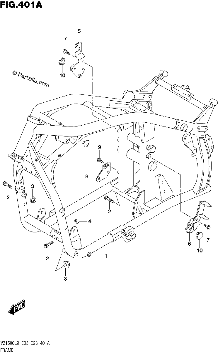Diagrama de 401A FRAME