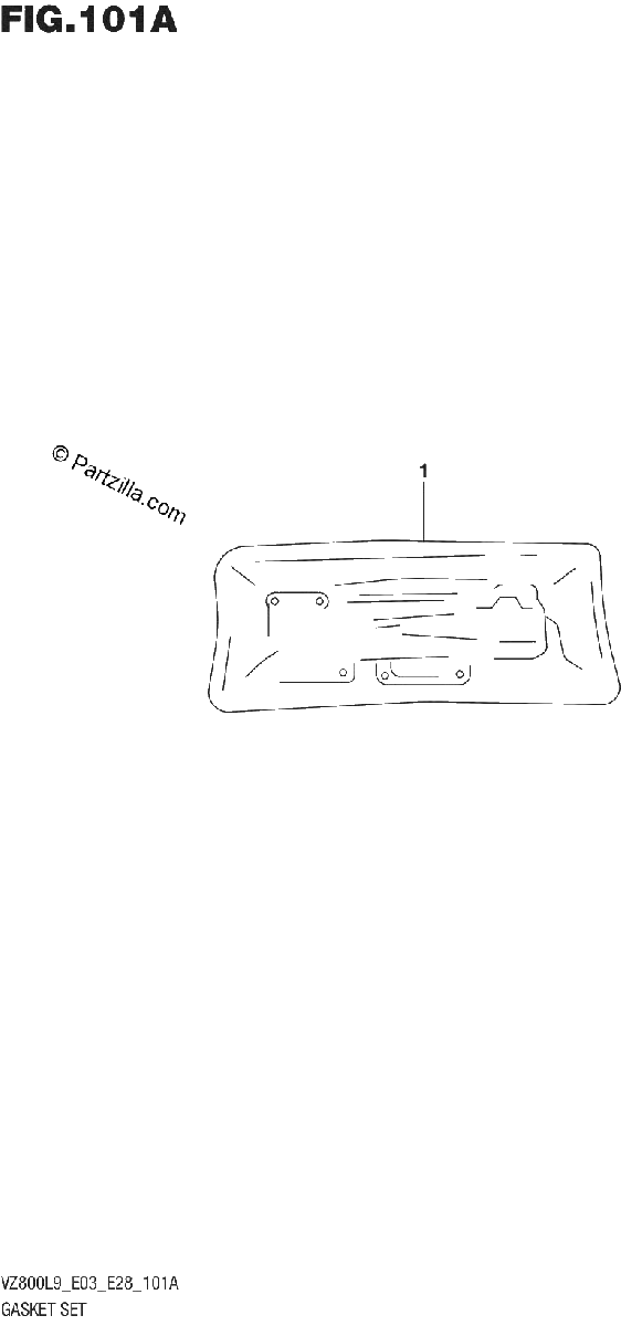 Diagrama de 101A GASKET SET