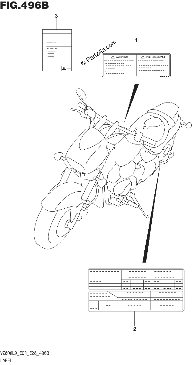 Diagrama de 496B LABEL VZ800L9 E28