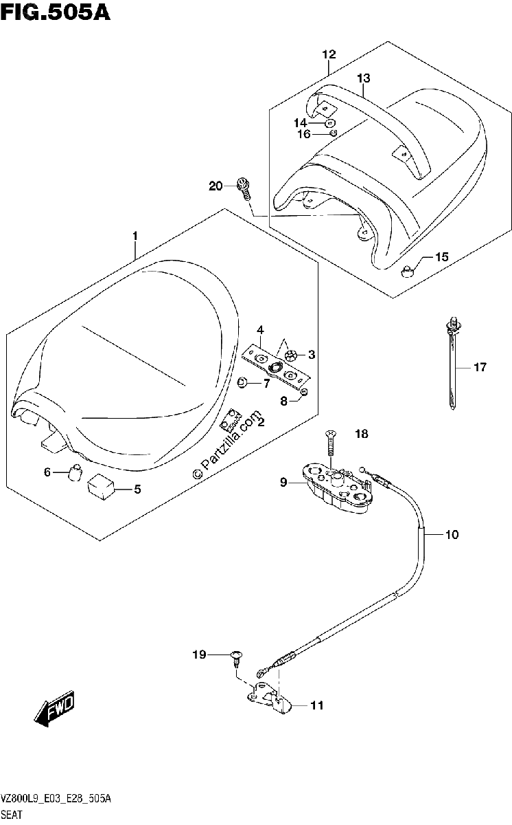 Diagrama de 505A SEAT