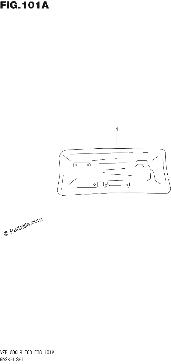 Diagrama de 101A GASKET SET