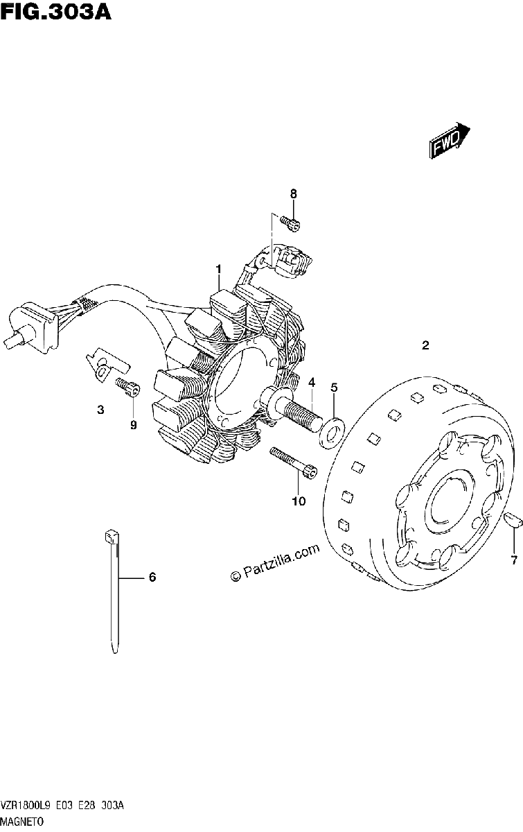 Diagrama de 303A MAGNETO