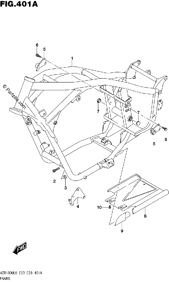 Diagrama de 401A FRAME