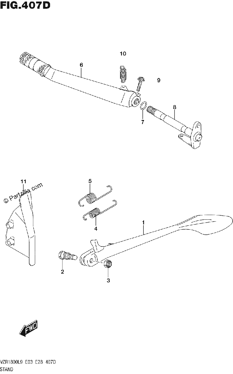Diagrama de 407D STAND VZR1800BZL9 E33