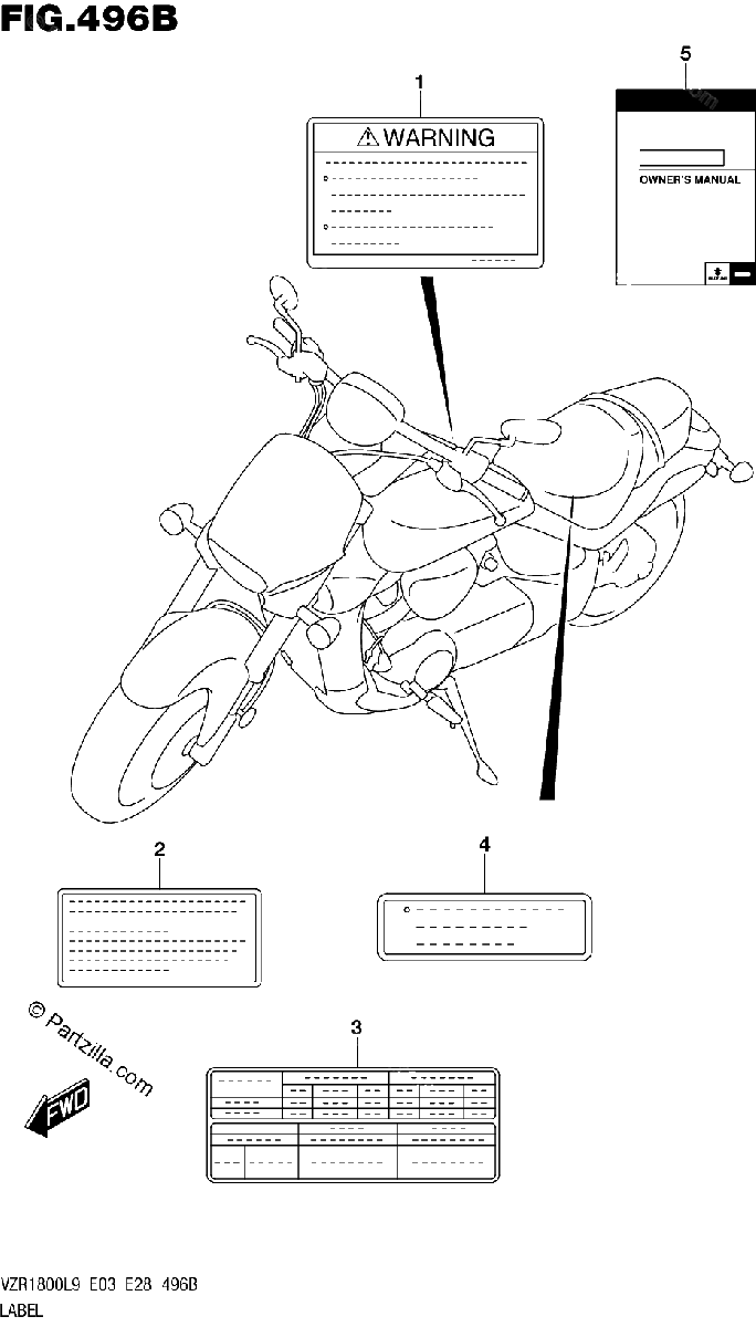 Diagrama de 496B LABEL VZR1800BZL9 E03