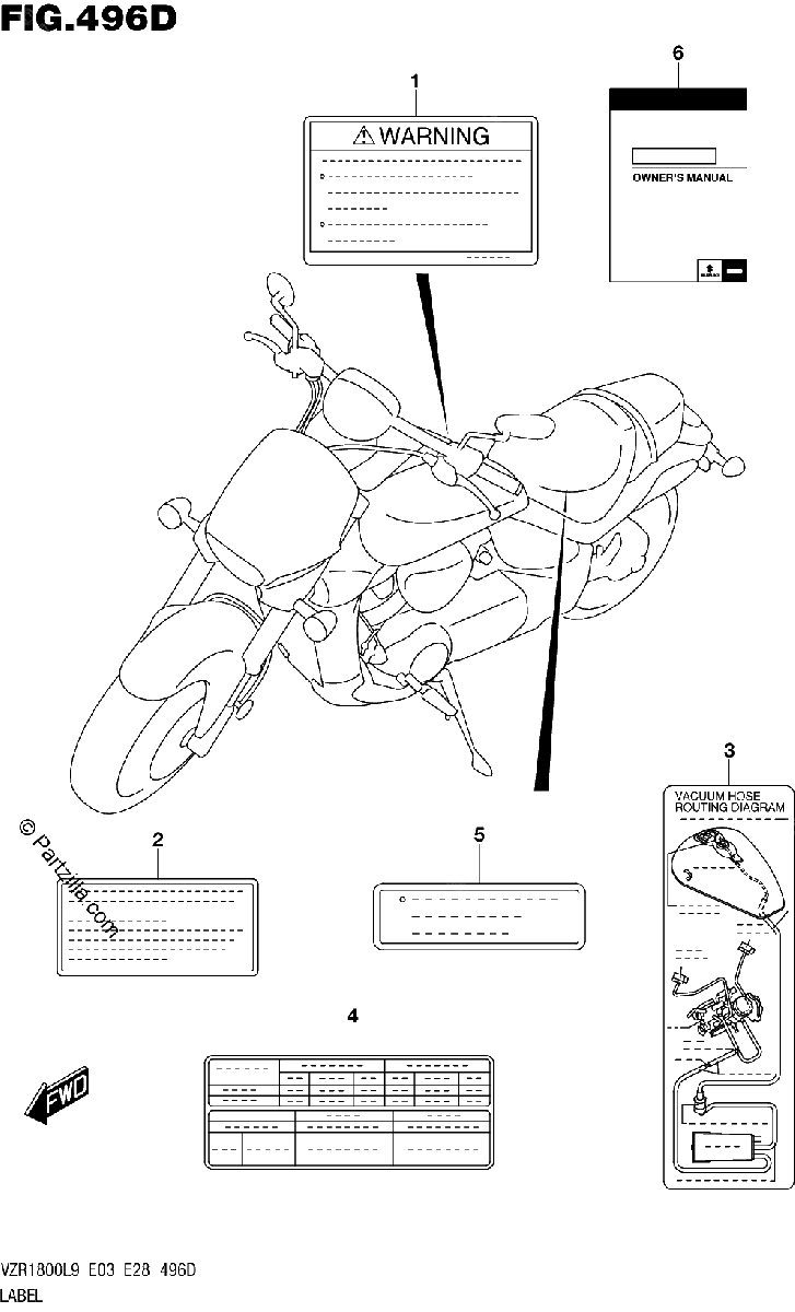 Diagrama de 496D LABEL VZR1800BZL9 E33