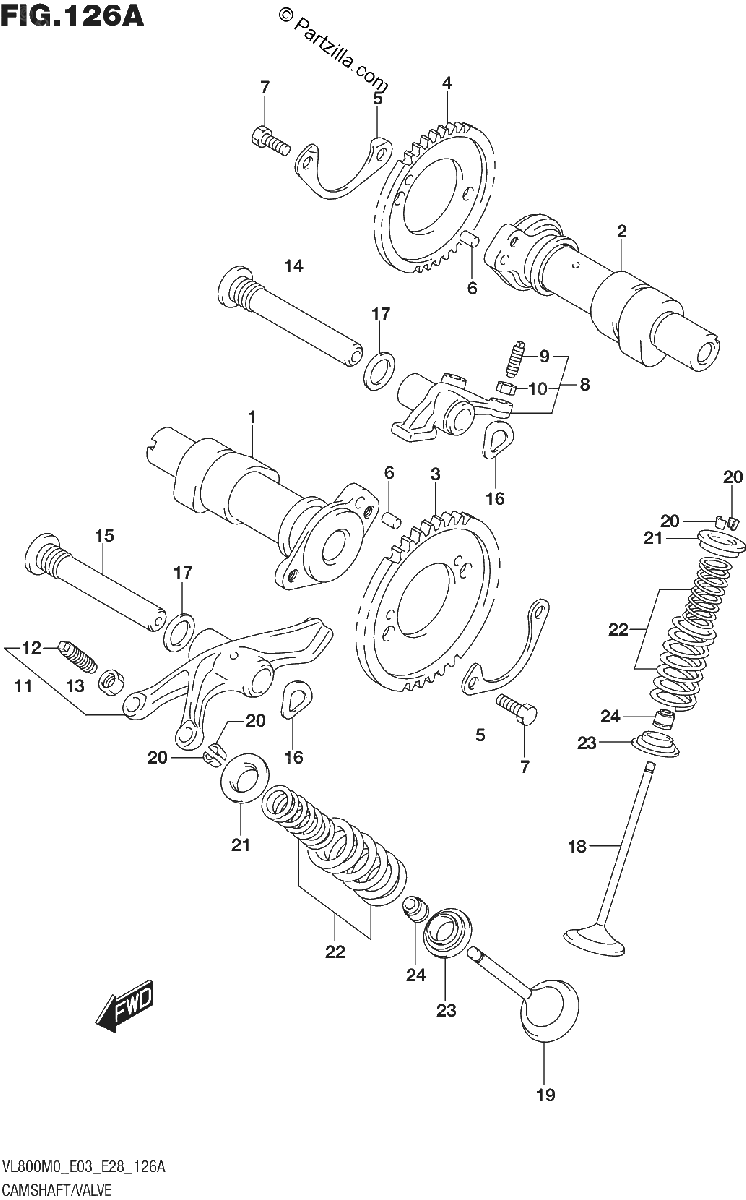 Diagrama de CAMSHAFT VALVE