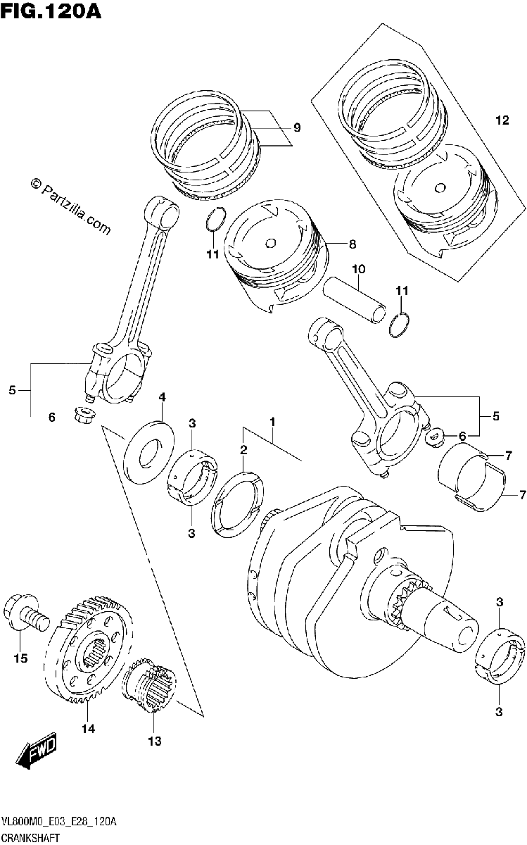 Diagrama de CRANKSHAFT