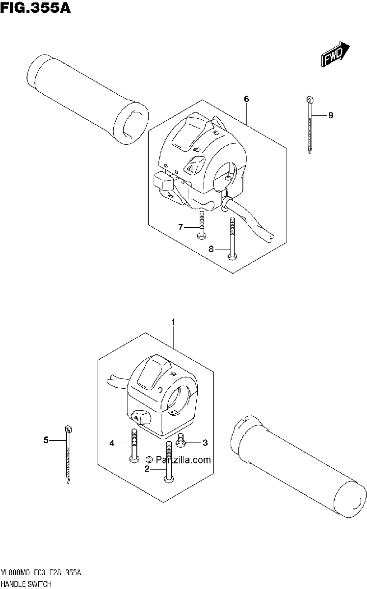 Diagrama de HANDLE SWITCH
