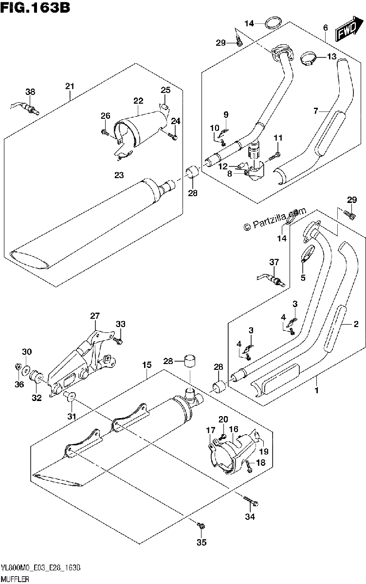 Diagrama de MUFFLER E33