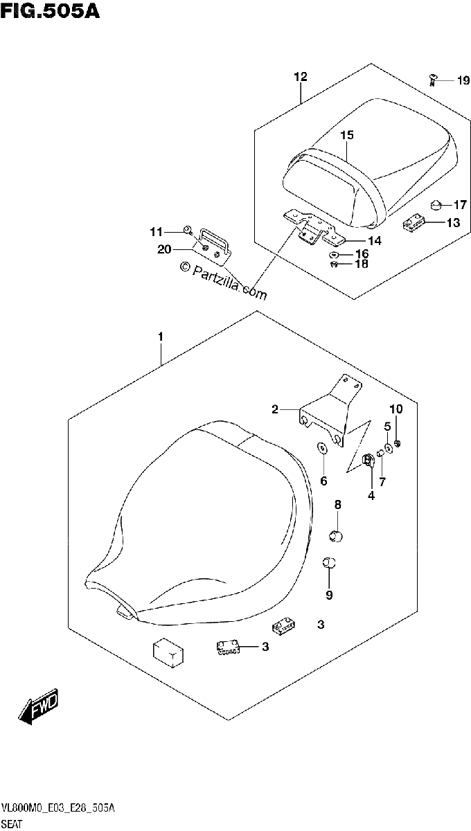 Diagrama de SEAT VL800