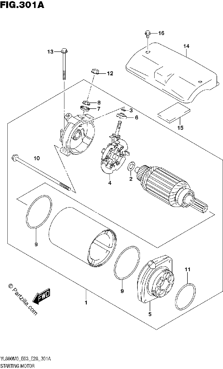 Diagrama de STARTING MOTOR