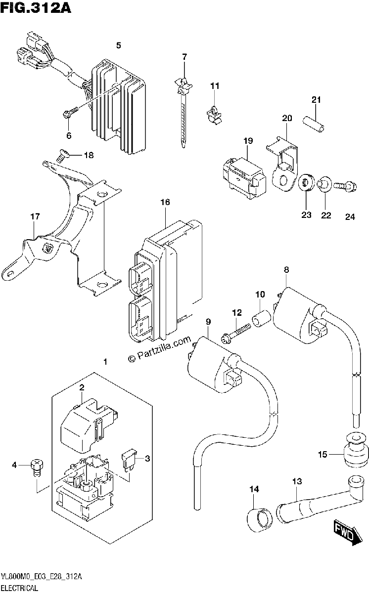 Diagrama de ELECTRICAL E03 E28