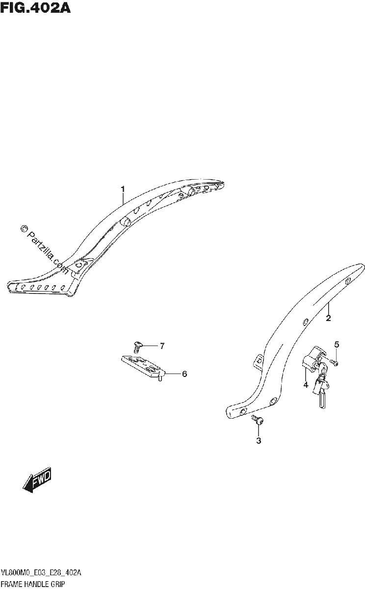 Diagrama de FRAME HANDLE GRIP