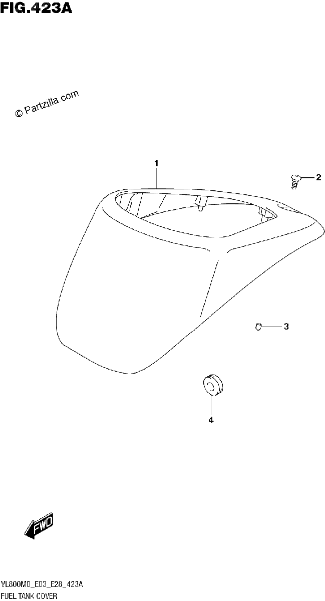 Diagrama de FUEL TANK COVER