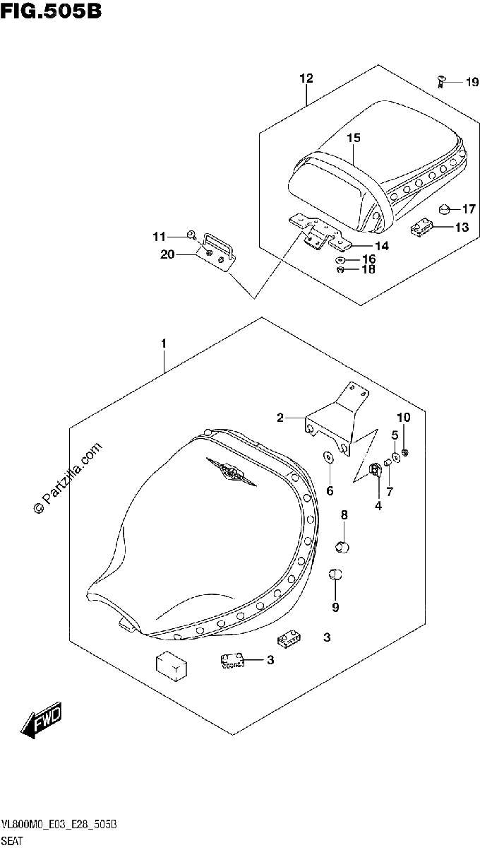Diagrama de SEAT VL800T