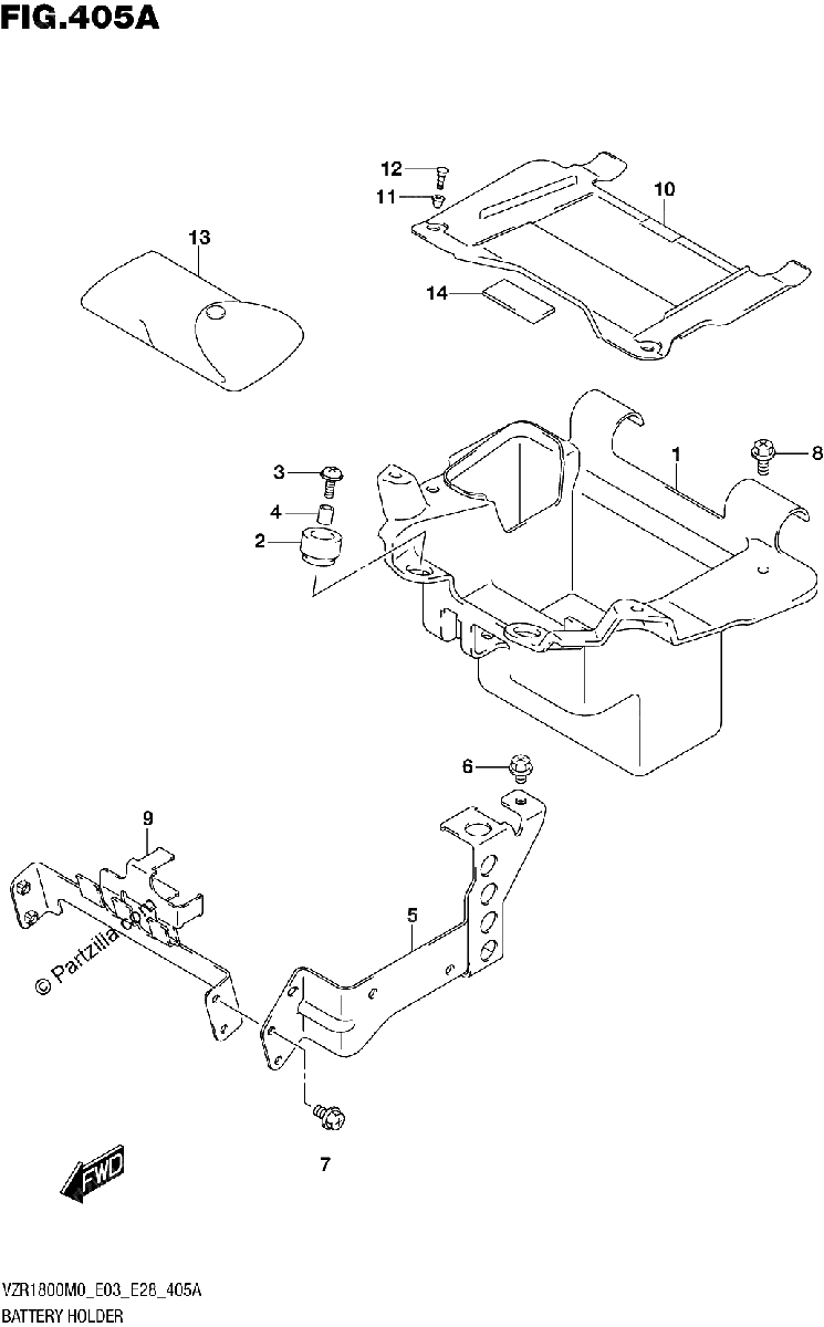 Diagrama de BATTERY HOLDER