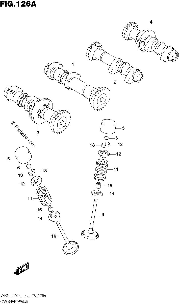 Diagrama de CAMSHAFT VALVE