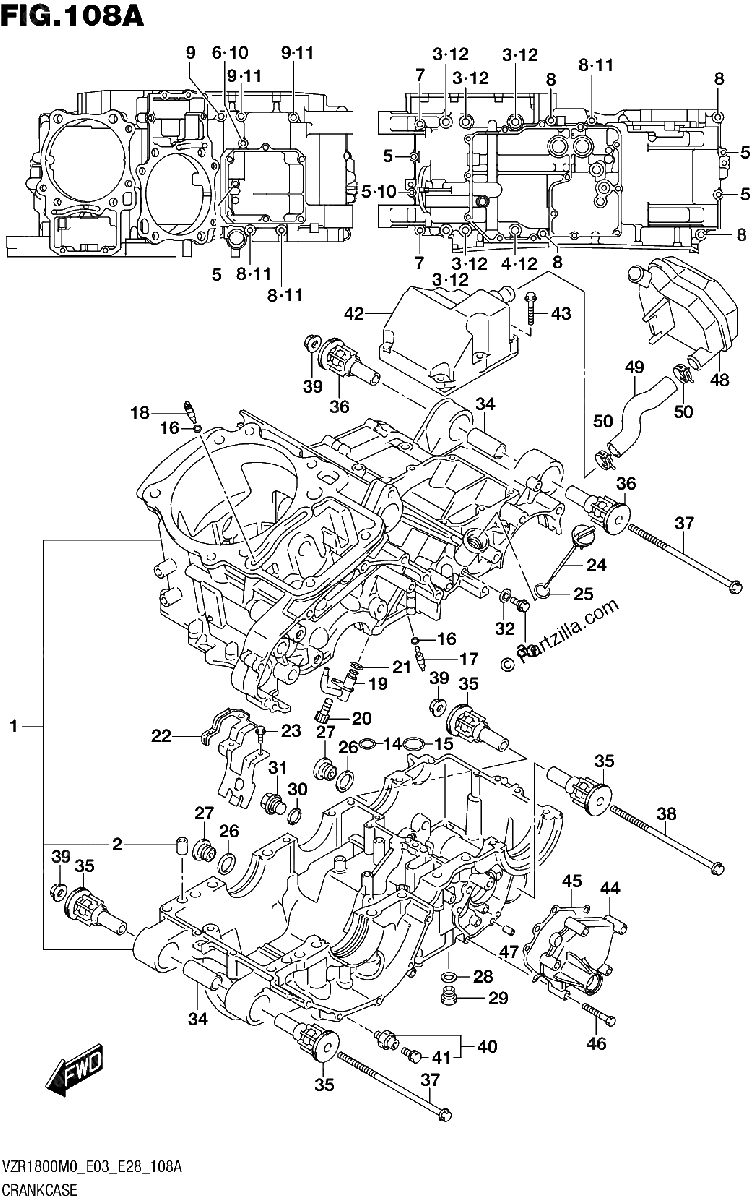 Diagrama de CRANKCASE