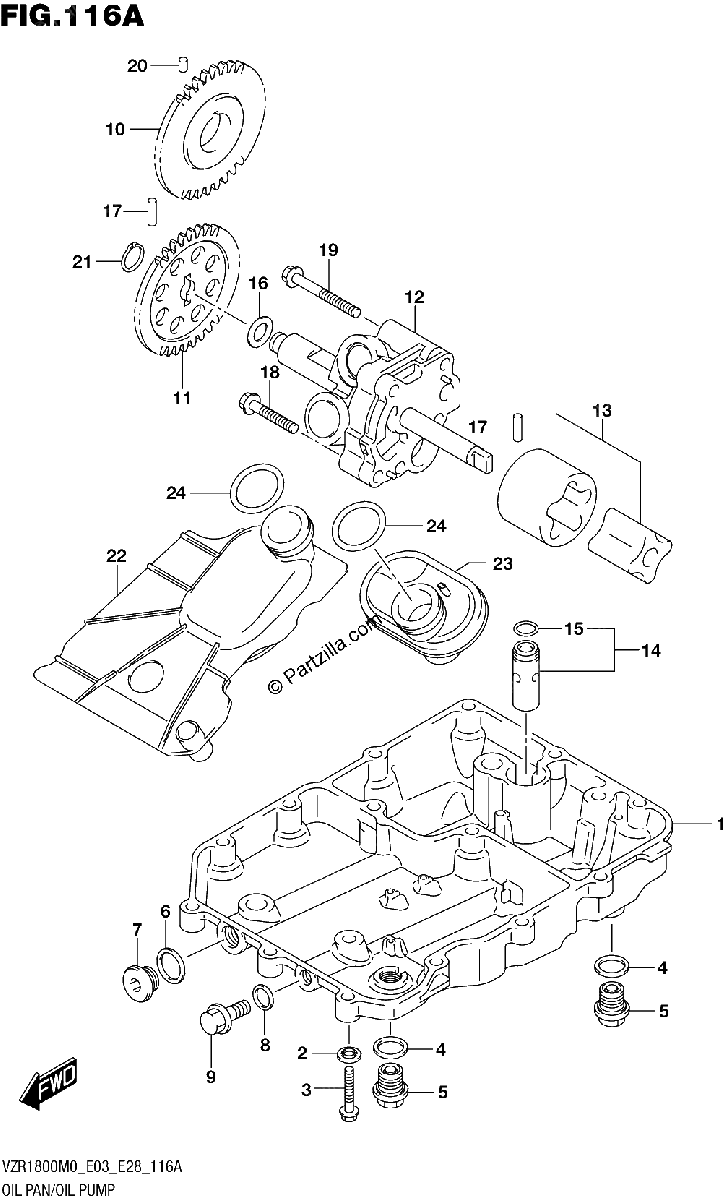 Diagrama de OIL PAN OIL PUMP