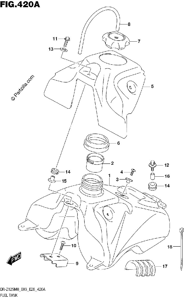 Diagrama de FUEL TANK