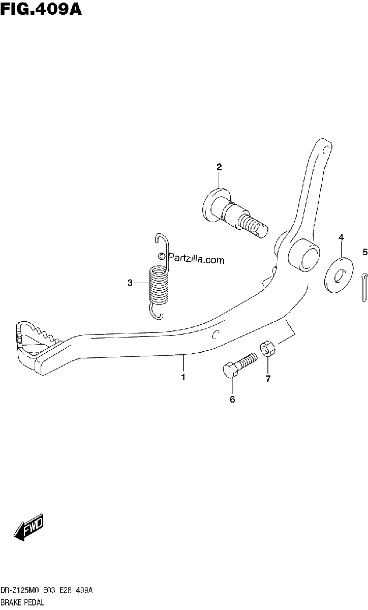 Diagrama de BRAKE PEDAL