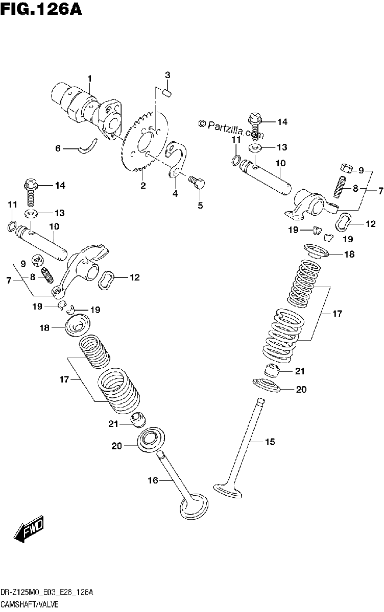 Diagrama de CAMSHAFT VALVE