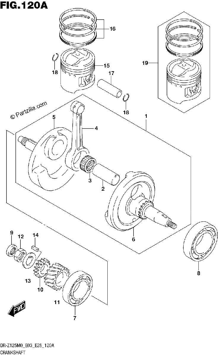 Diagrama de CRANKSHAFT