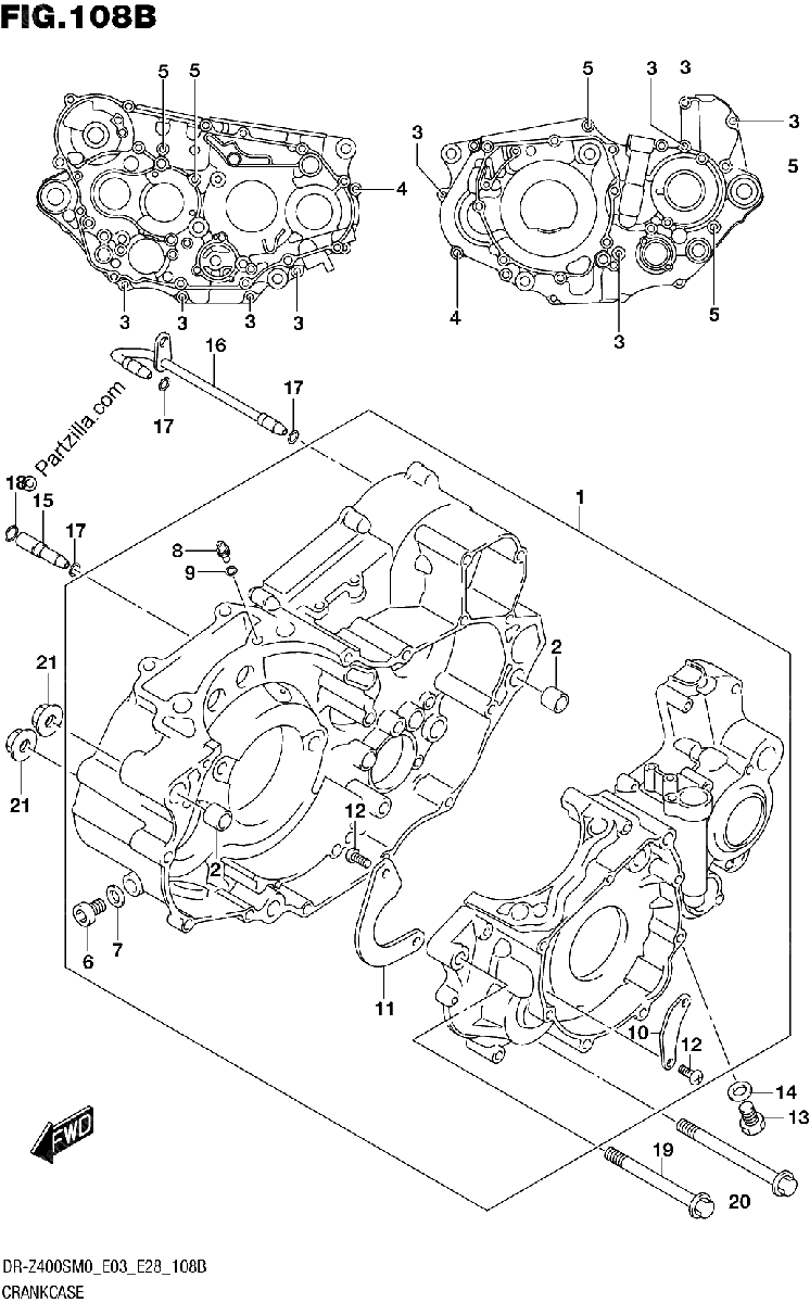 Diagrama de CRANKCASE