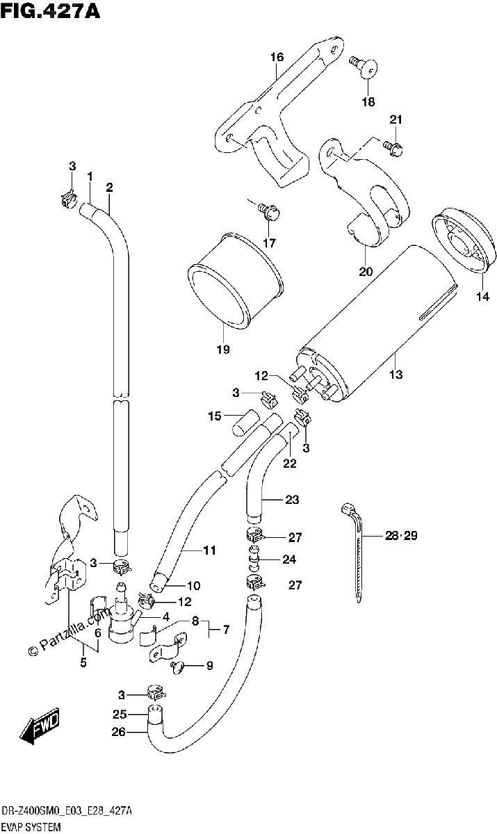 Diagrama de EVAP SYSTEM E33