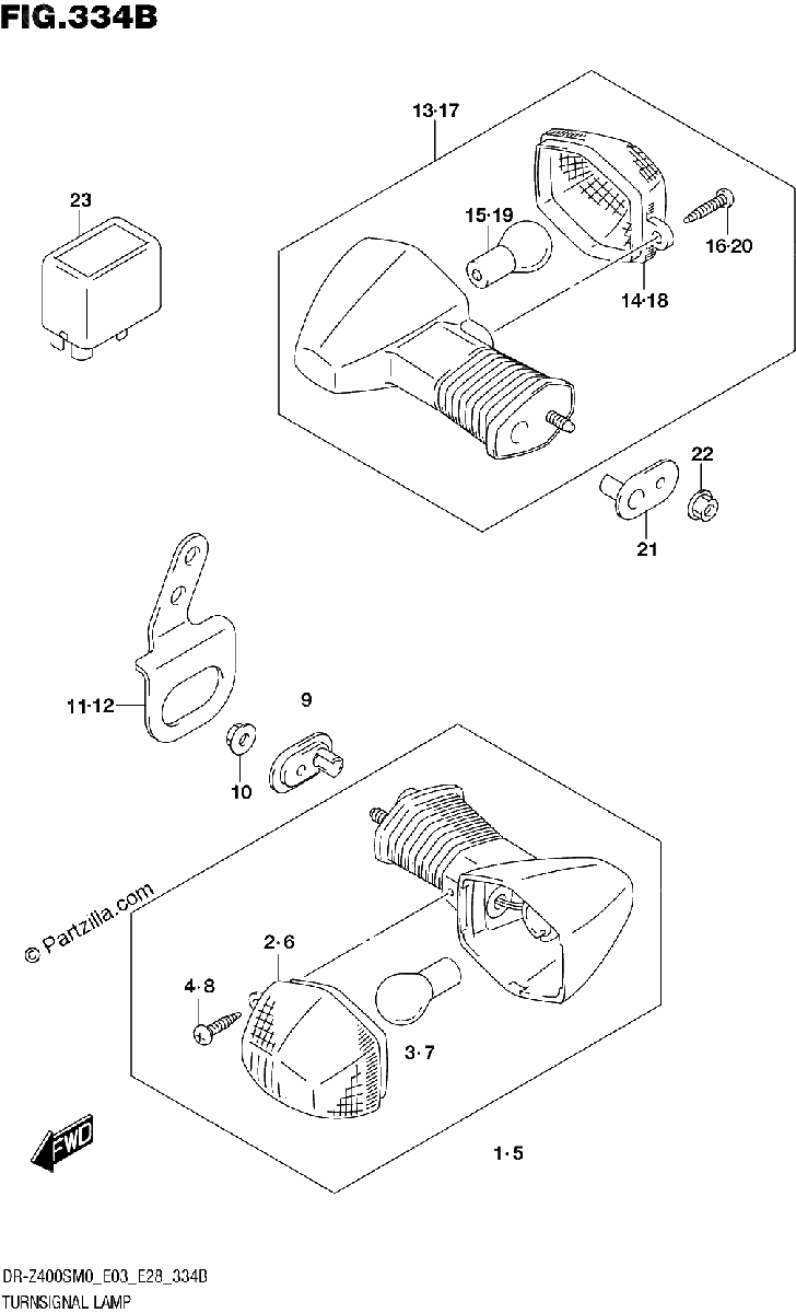 Diagrama de TURNSIGNAL LAMP