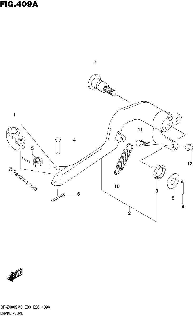 Diagrama de BRAKE PEDAL
