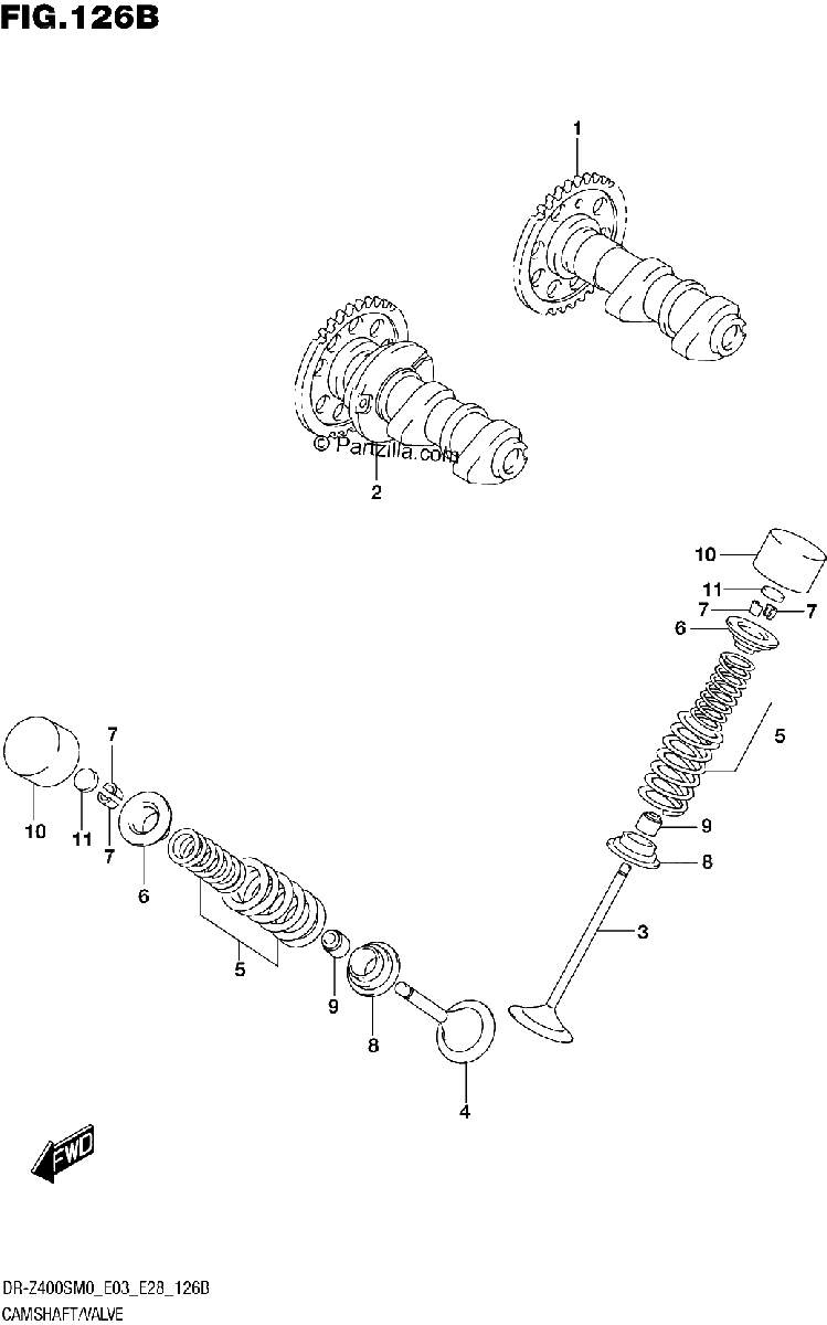 Diagrama de CAMSHAFT VALVE