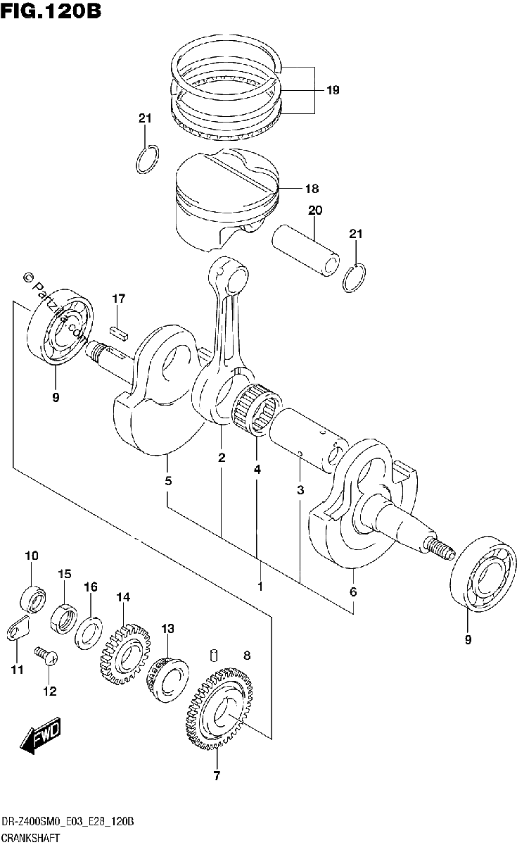 Diagrama de CRANKSHAFT